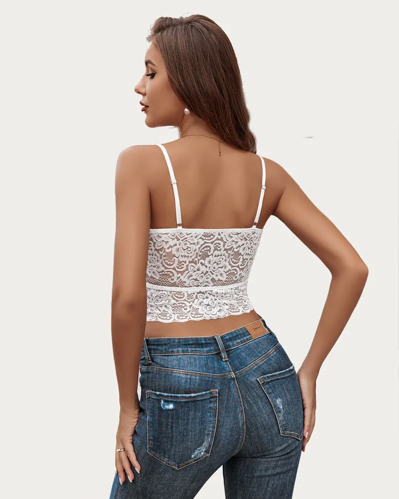Lace Tank Top Tube Basic Bralette (DE Only)