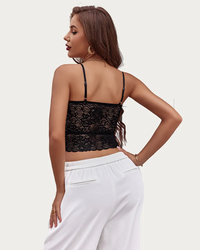 Lace Tank Top Tube Basic Bralette (DE Only)
