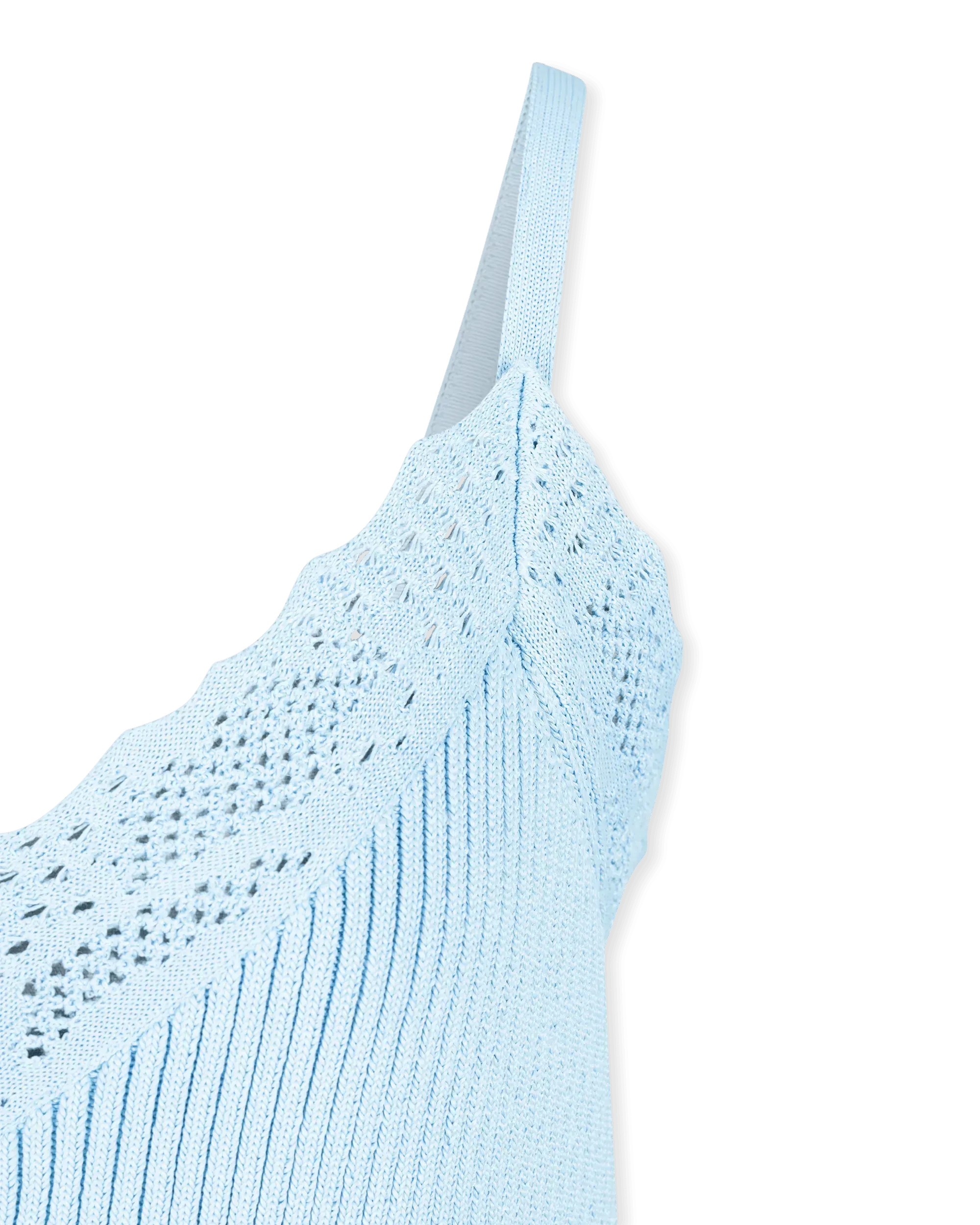 Lace Viscose Knit Slip Top