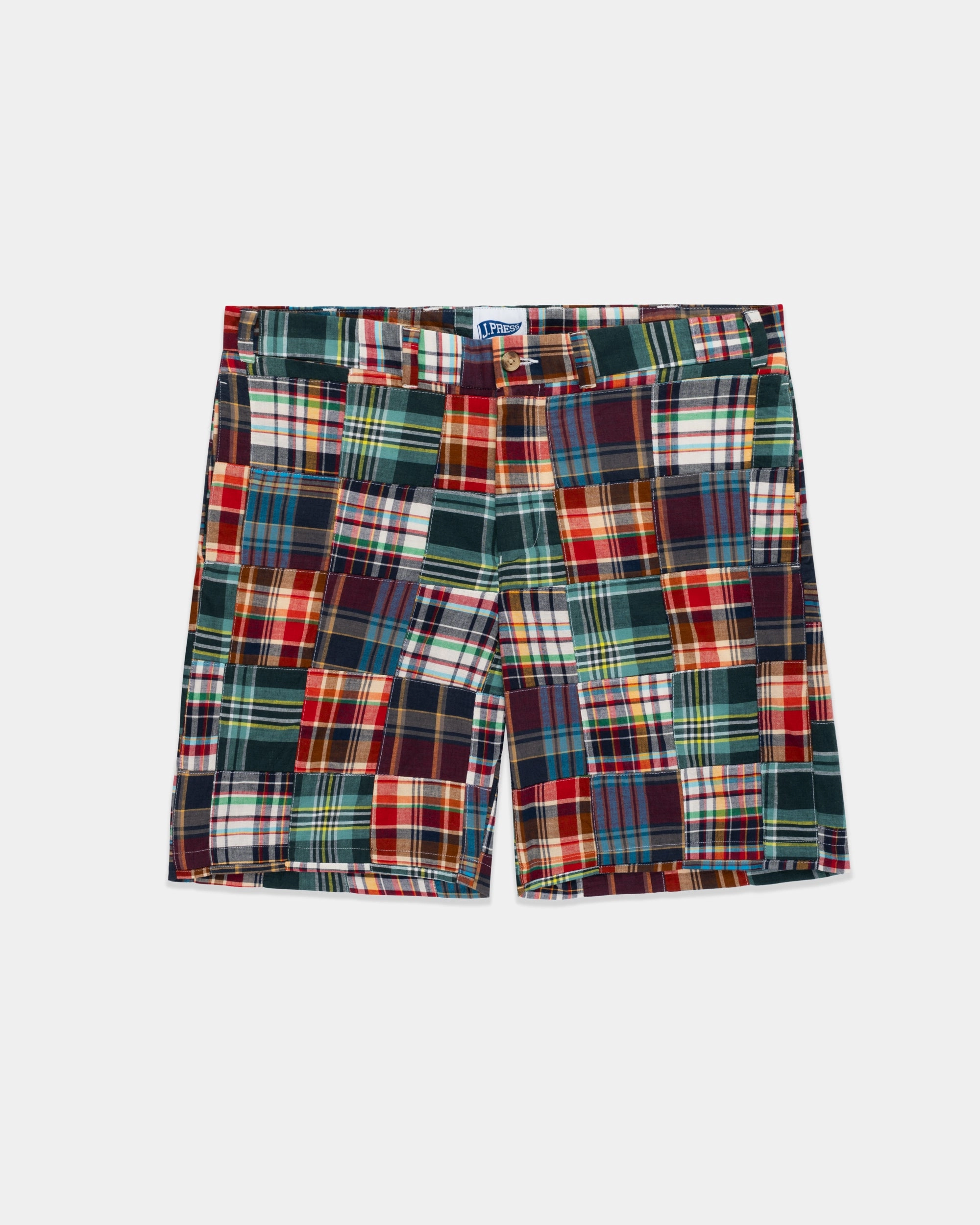 MADRAS PATCHWORK SHORTS - TRIM FIT