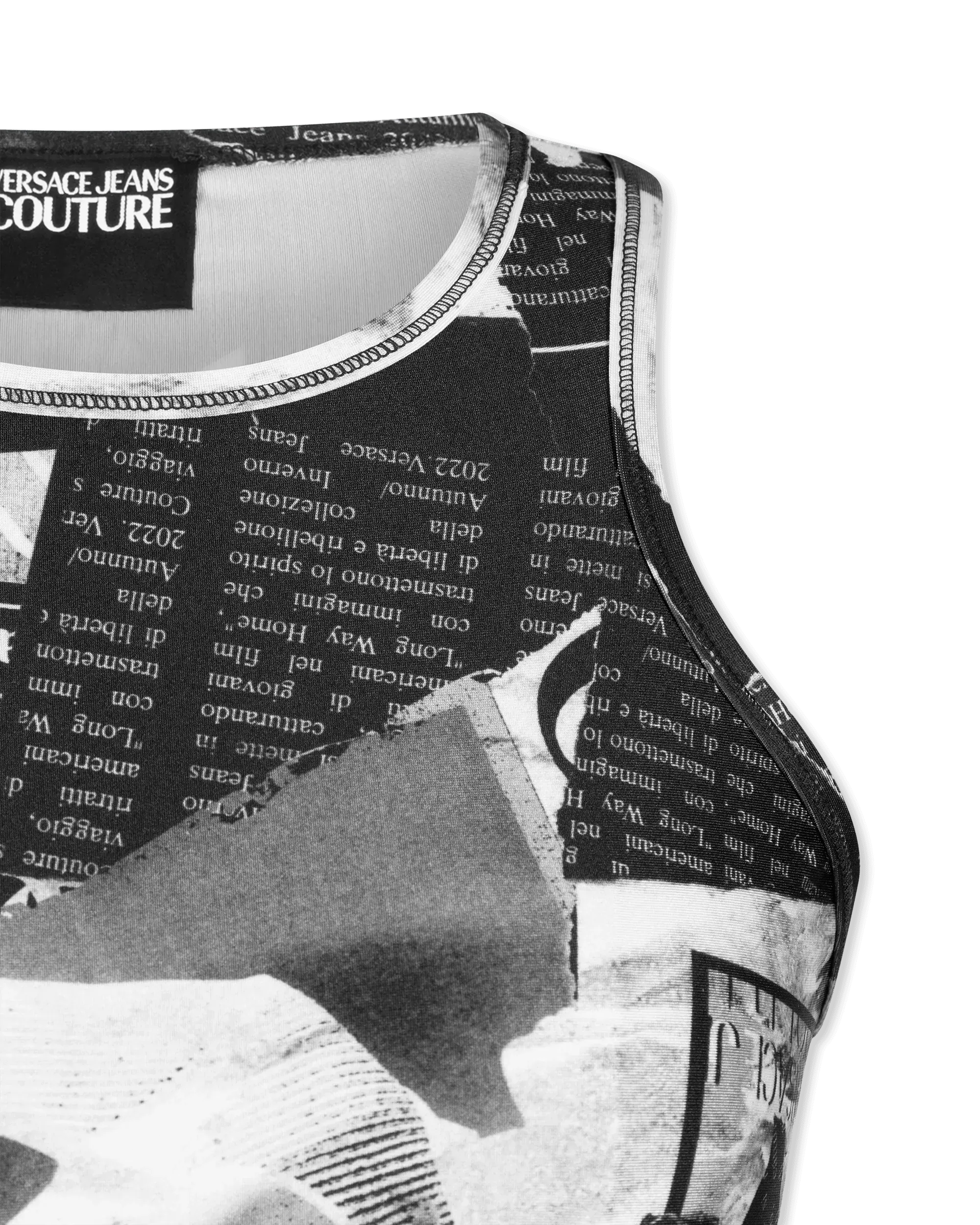 Magazine Print  Crop Top