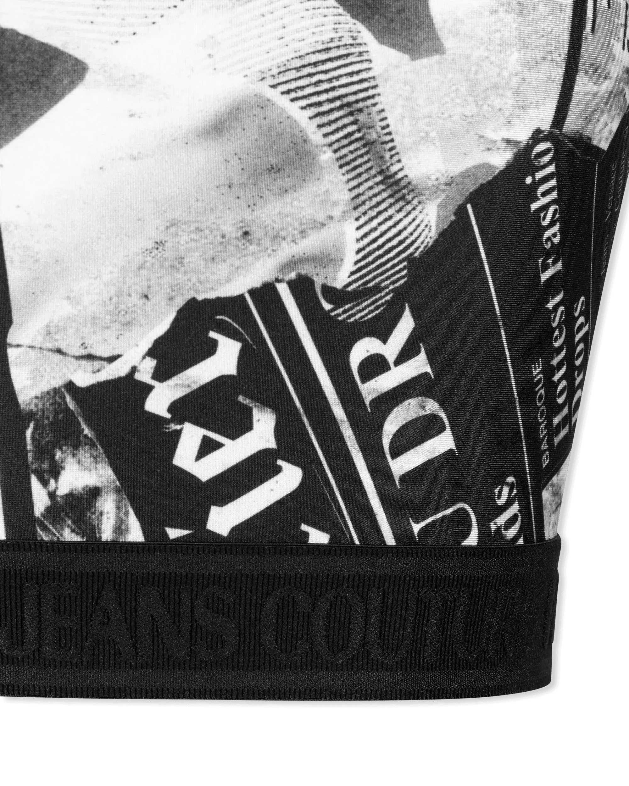 Magazine Print  Crop Top