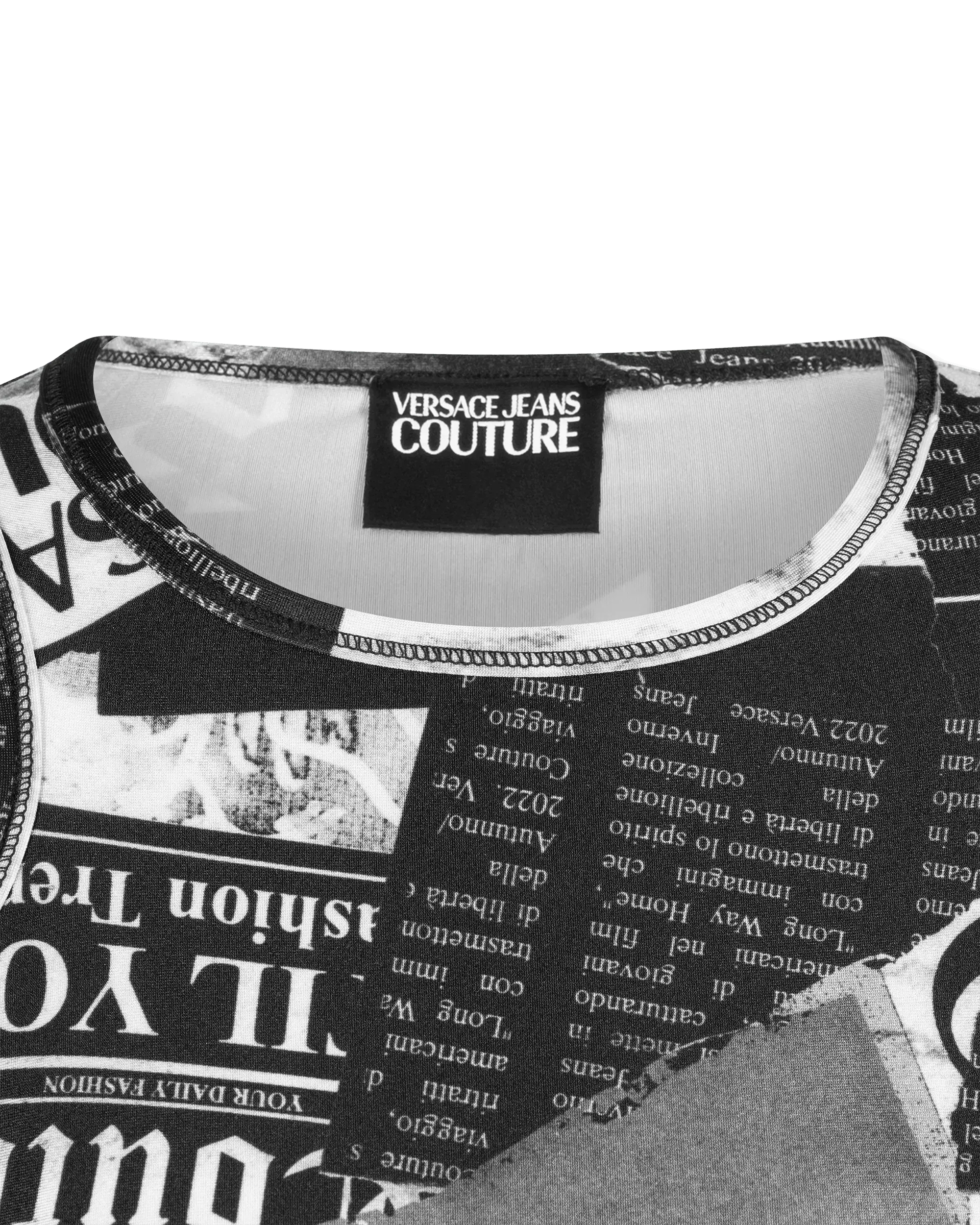 Magazine Print  Crop Top
