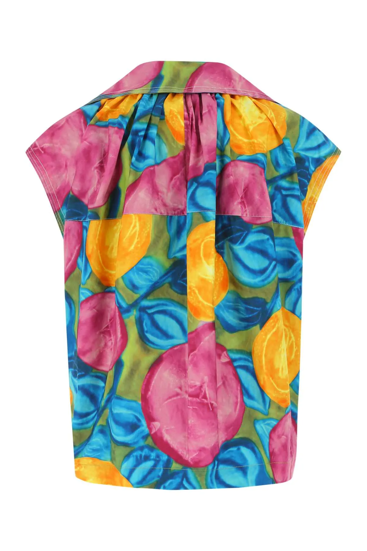 Marni Graphic Printed V-Neck Blouse