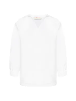 Marni Straight Hem V-Neck Shirt
