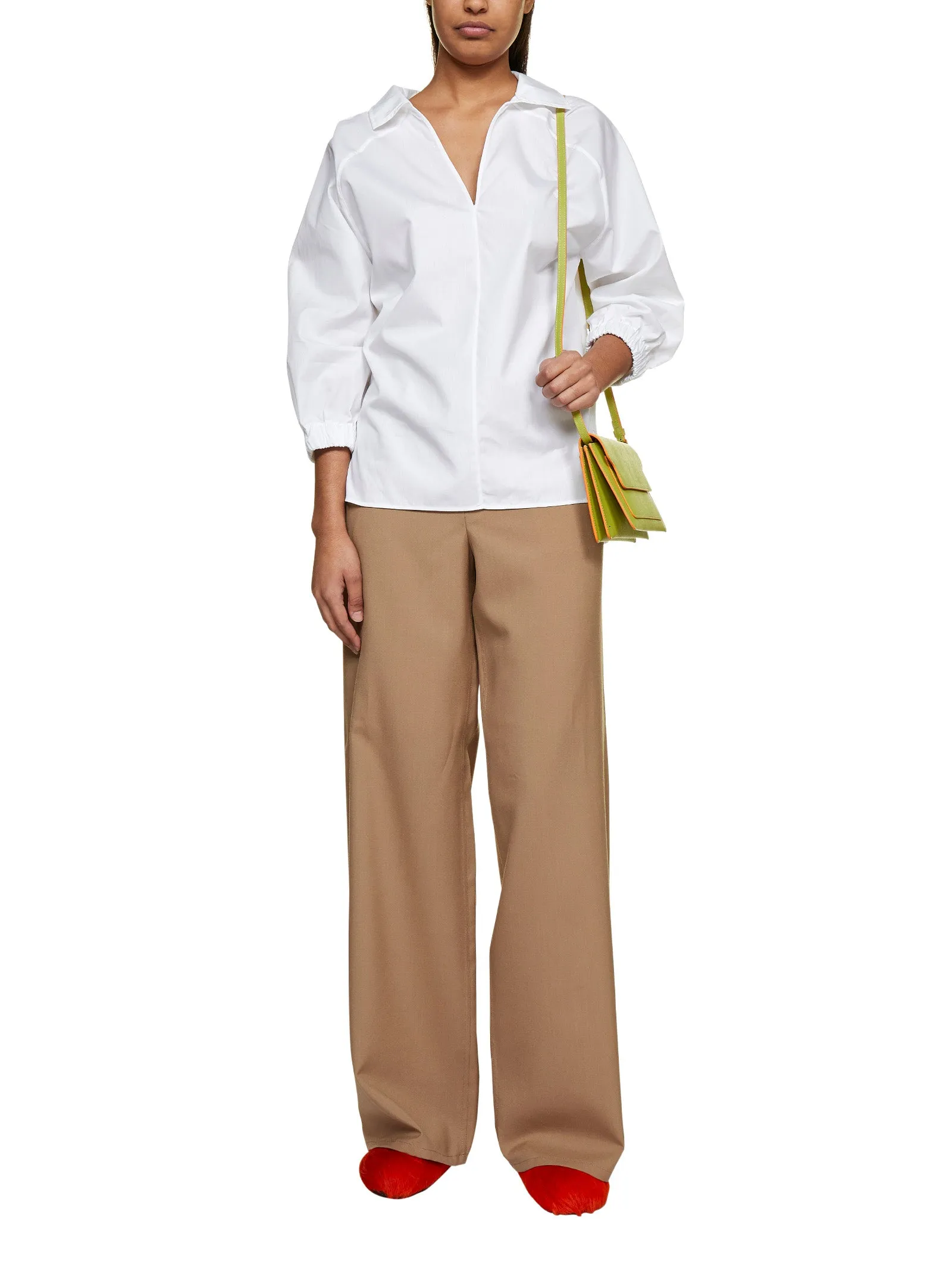 Marni Straight Hem V-Neck Shirt