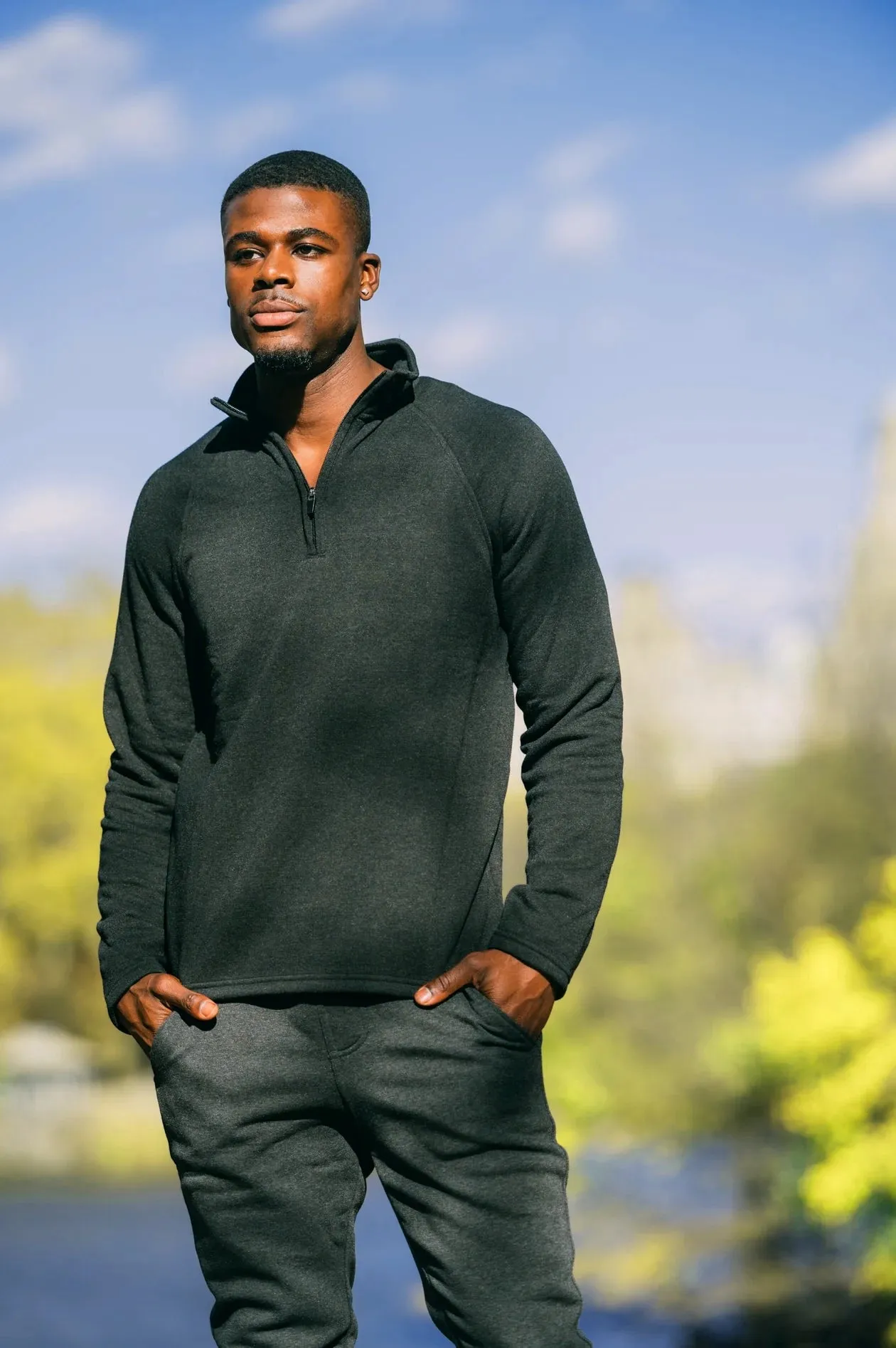Mens Lightweight Comfytek Half Zip Top
