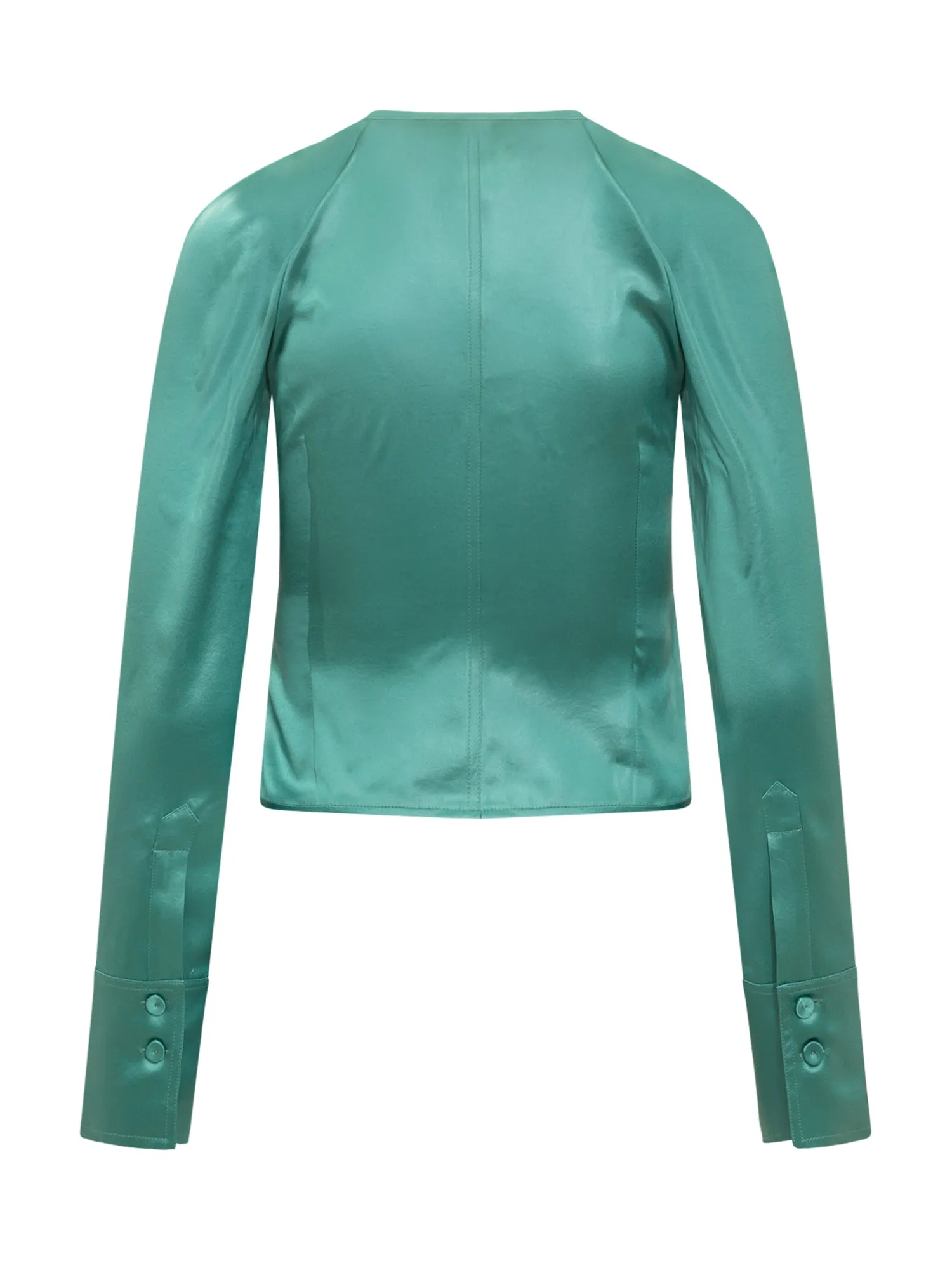 Nanushka Cut-Out V-Neck Top