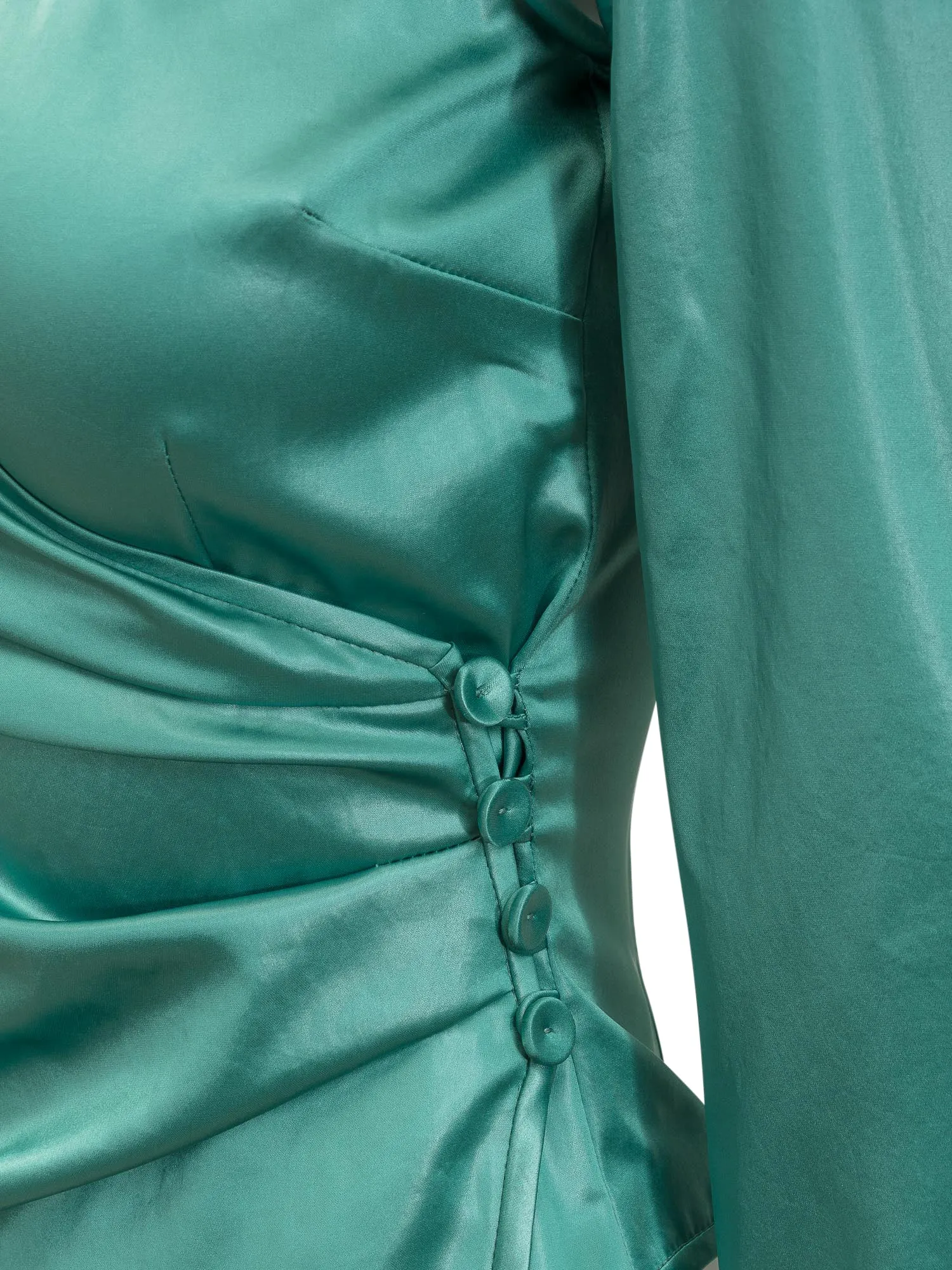 Nanushka Cut-Out V-Neck Top