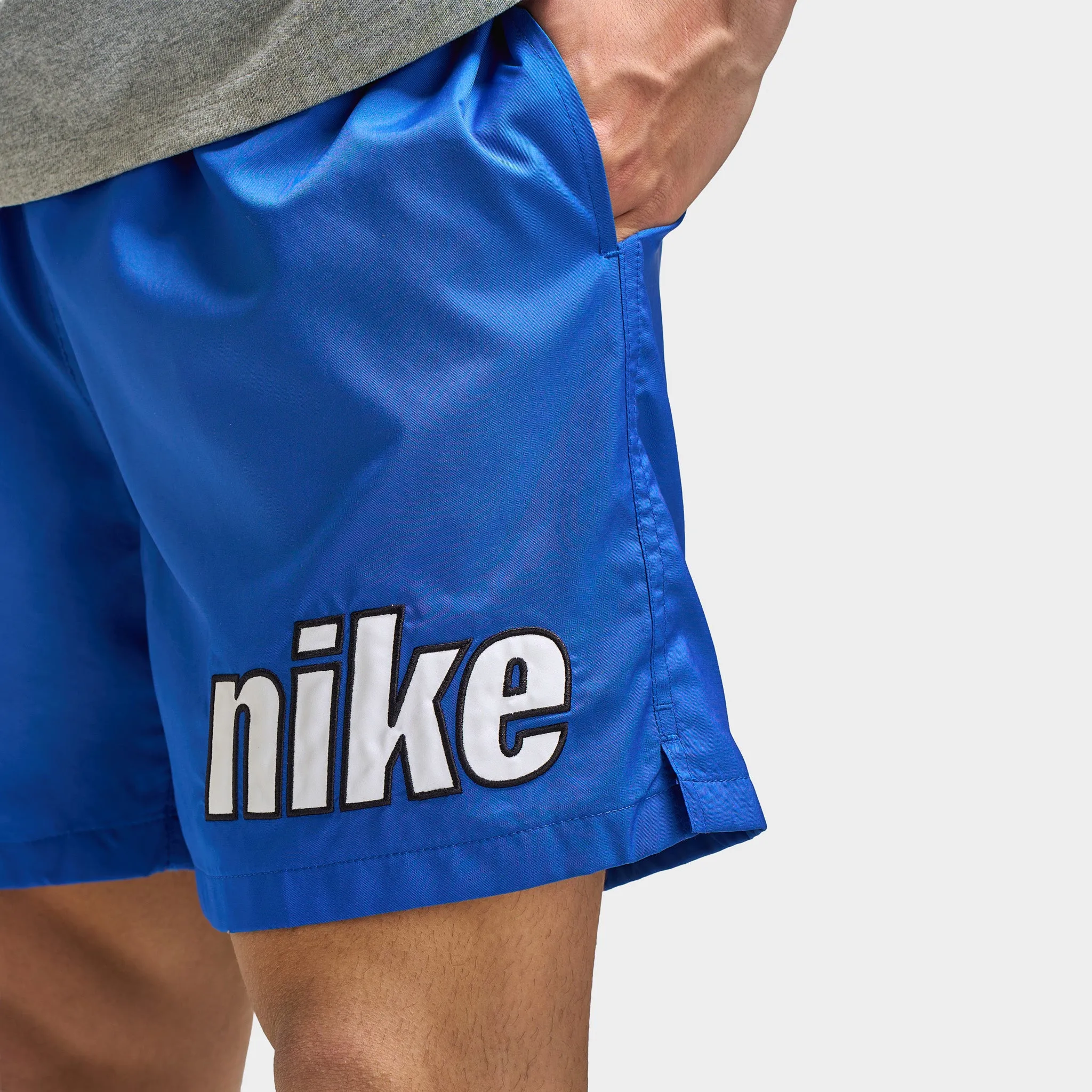 Nike Club Flow Shorts Block 2.0 Game Royal / White