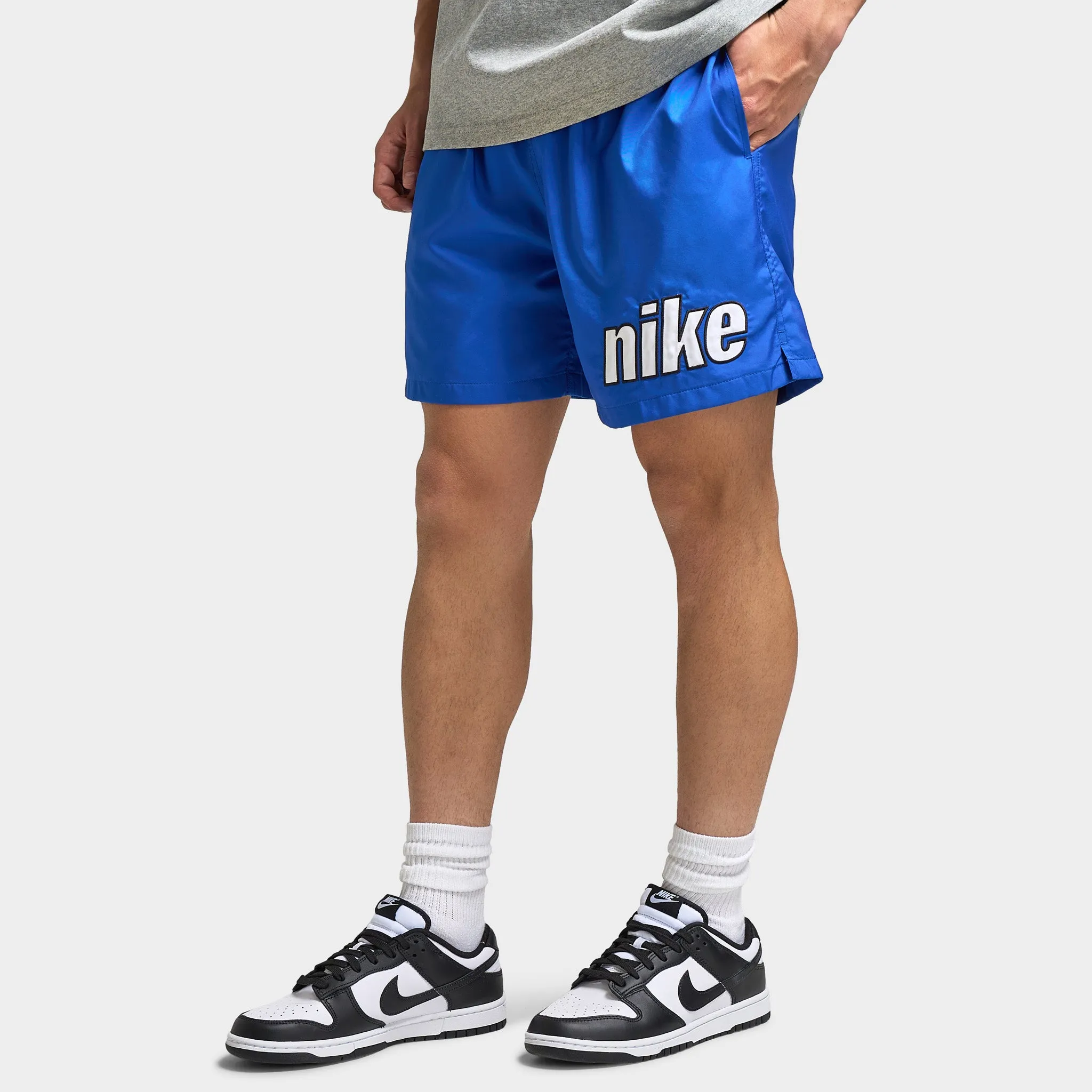 Nike Club Flow Shorts Block 2.0 Game Royal / White
