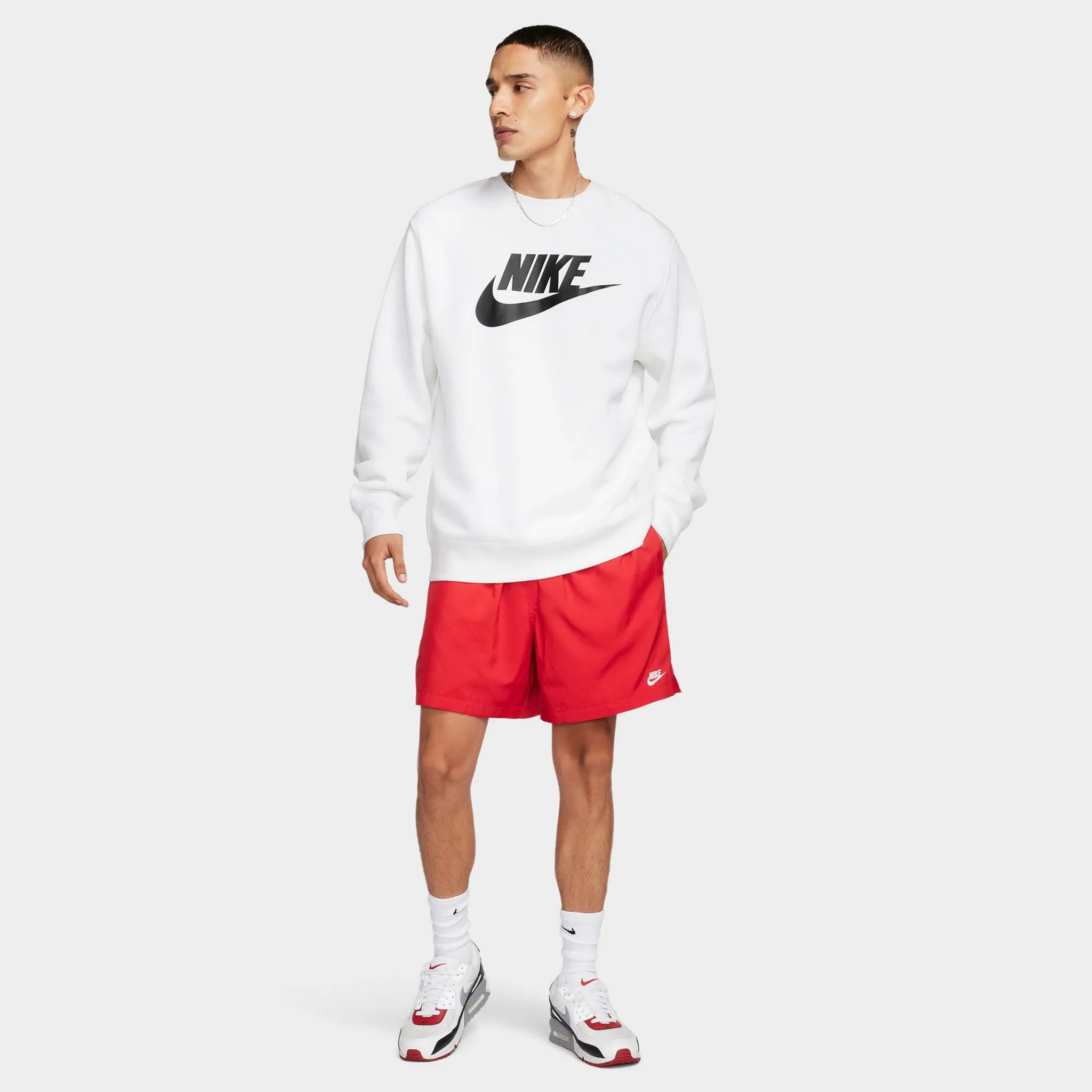 Nike Club Flow Shorts University Red / White