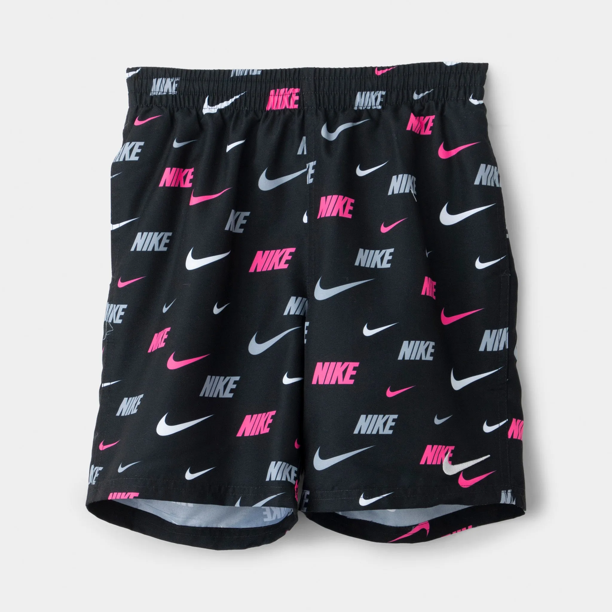Nike Junior Boys' All-Over Print Swim Shorts / Black