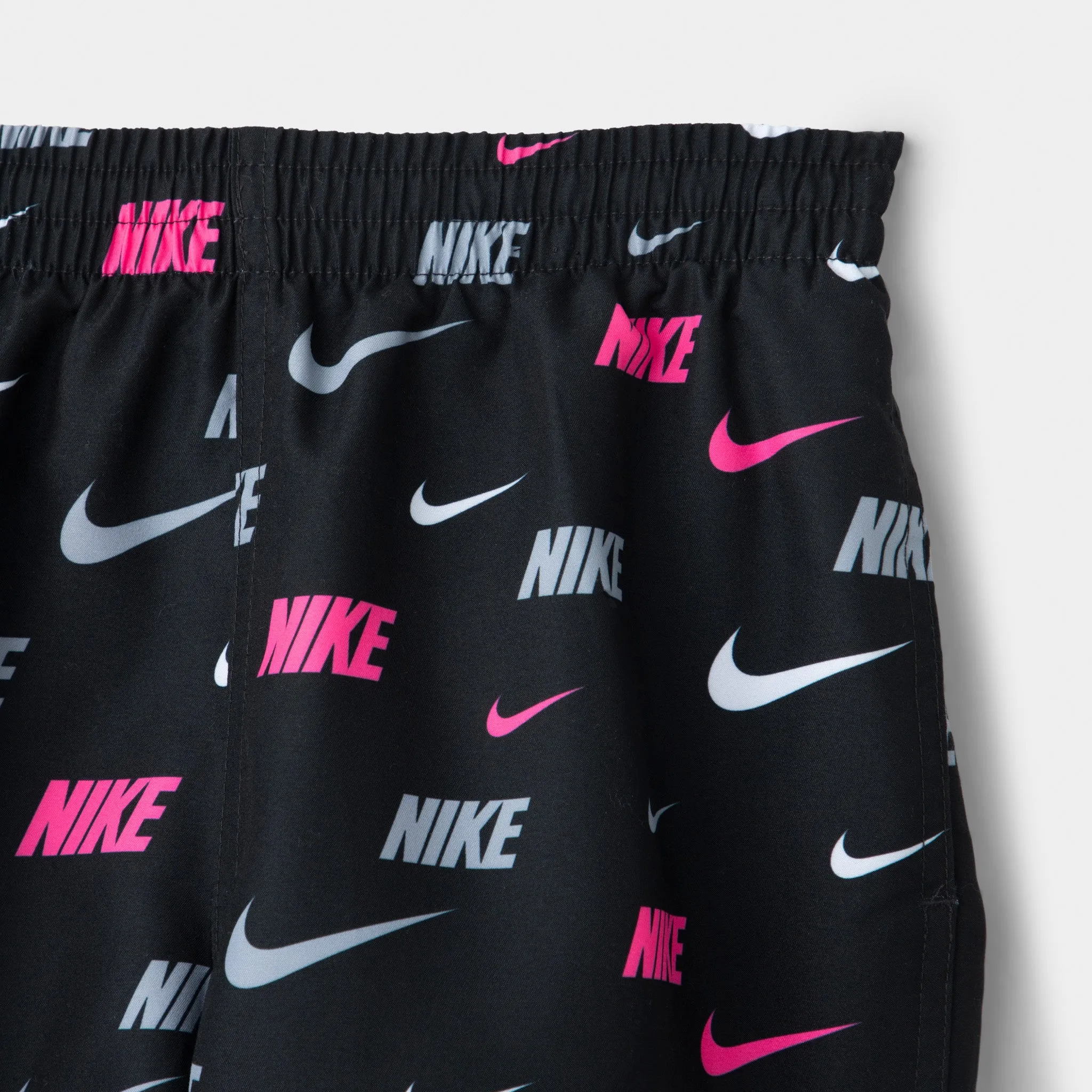 Nike Junior Boys' All-Over Print Swim Shorts / Black
