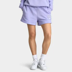 Nike Sportswear Women's Club Fleece Mid Rise 4" Graphic Shorts / Lilac Ice