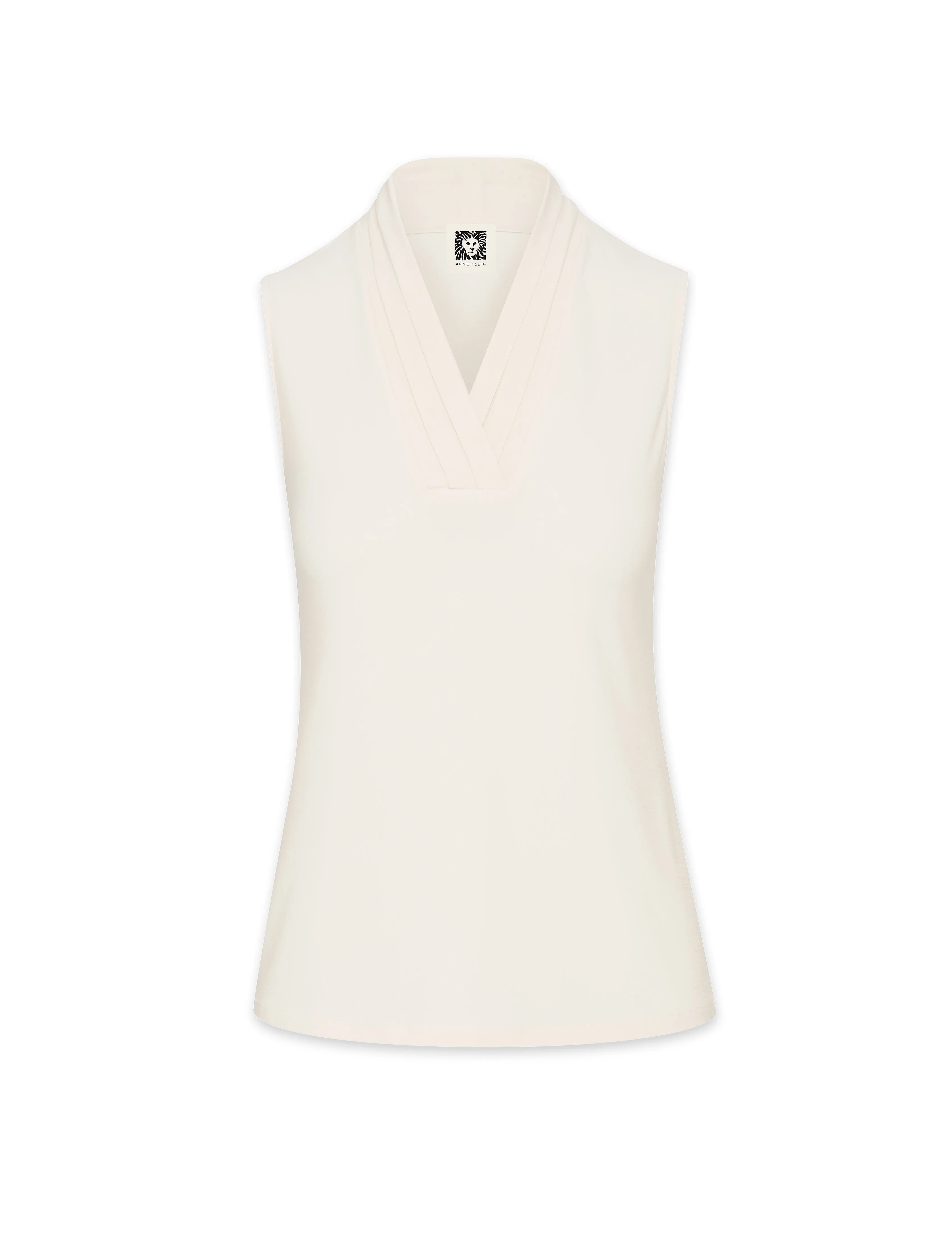 Petite V-Neck Triple Pleat Top