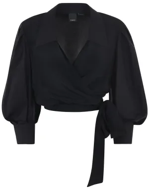 Pinko Front Open V-Neck Blouse