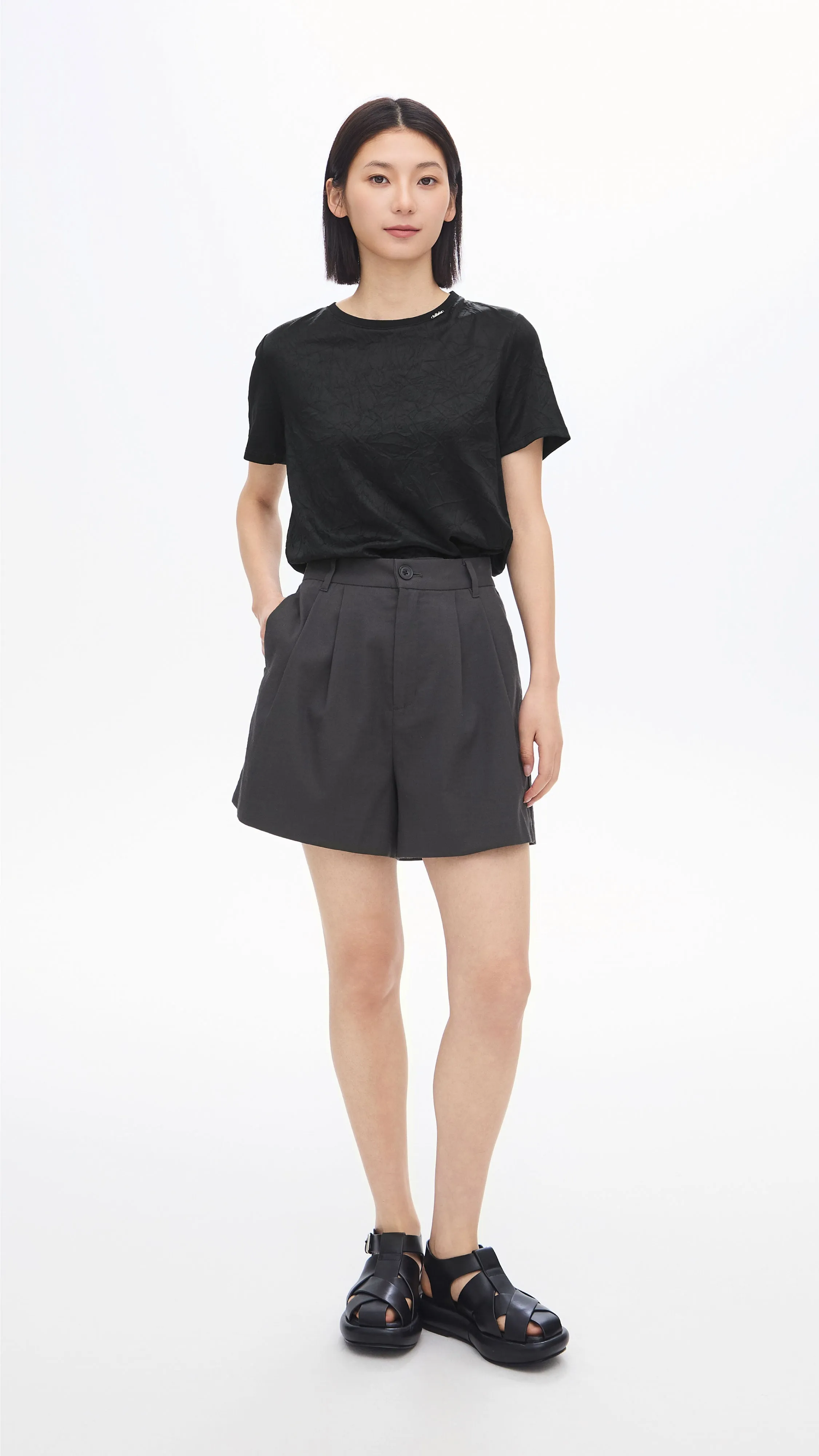 Pleated Shorts
