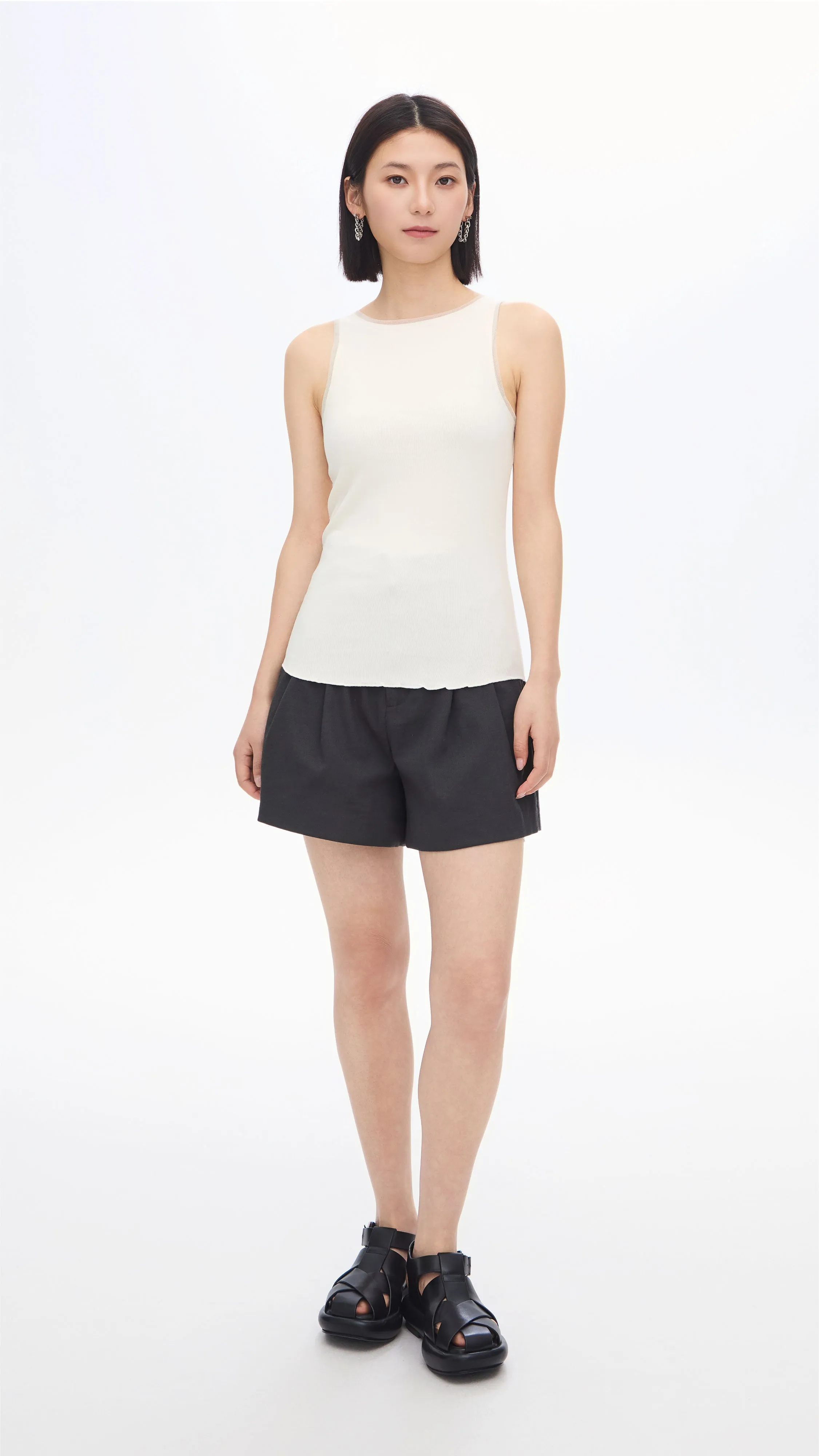 Pleated Shorts