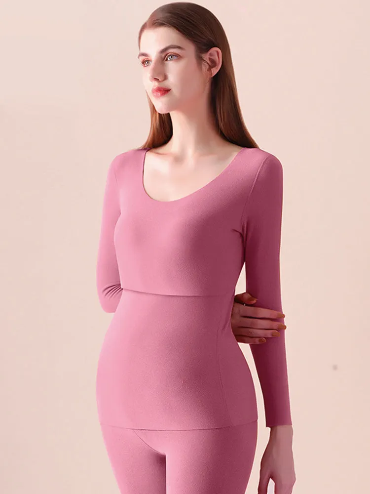 Pregnant Women's Fleece Thickened Thermal Sets