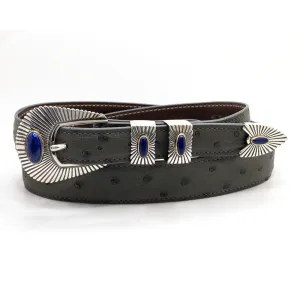 RDM Fan w/ Lapis & 18K Gold Buckle Set 1.0
