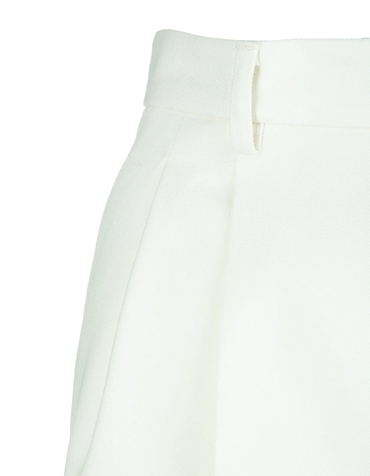 REDValentino High Waist Turn-Up Gabardine Shorts