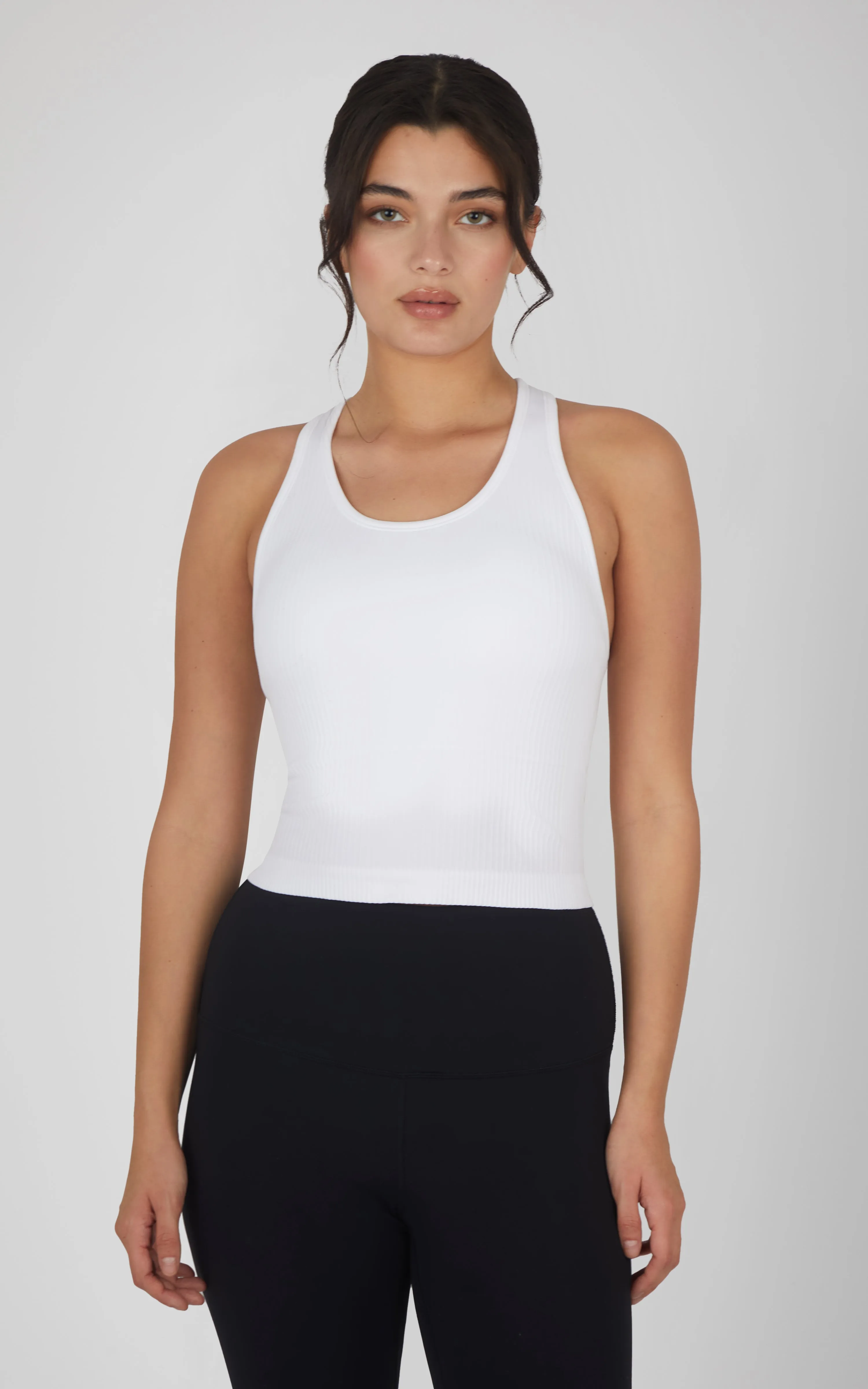Ribbed Tank  with Padded Bra