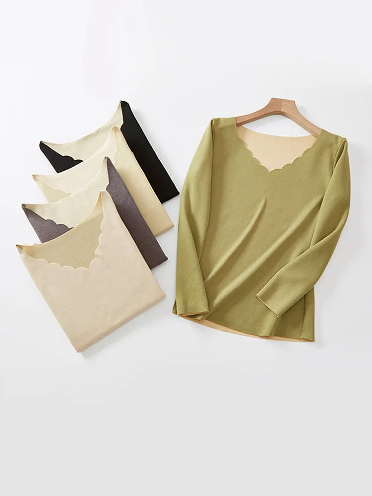 Seamless Base Layer Dralon V-neck Thermal Set