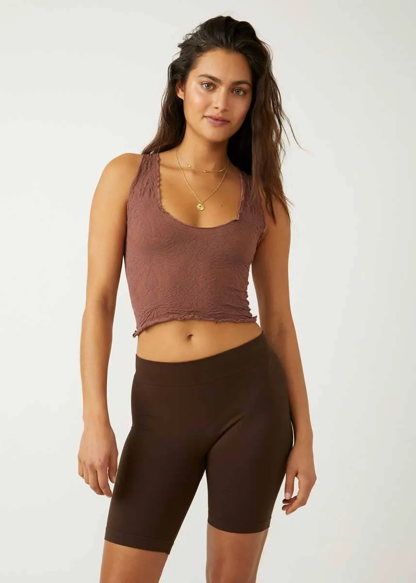 Seamless Bike Short - Chocolate Merlot