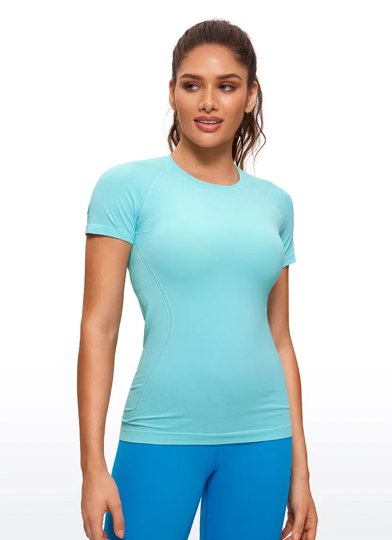 Seamless Hip-Length Short Sleeves