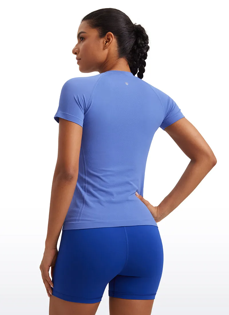 Seamless Hip-Length Short Sleeves
