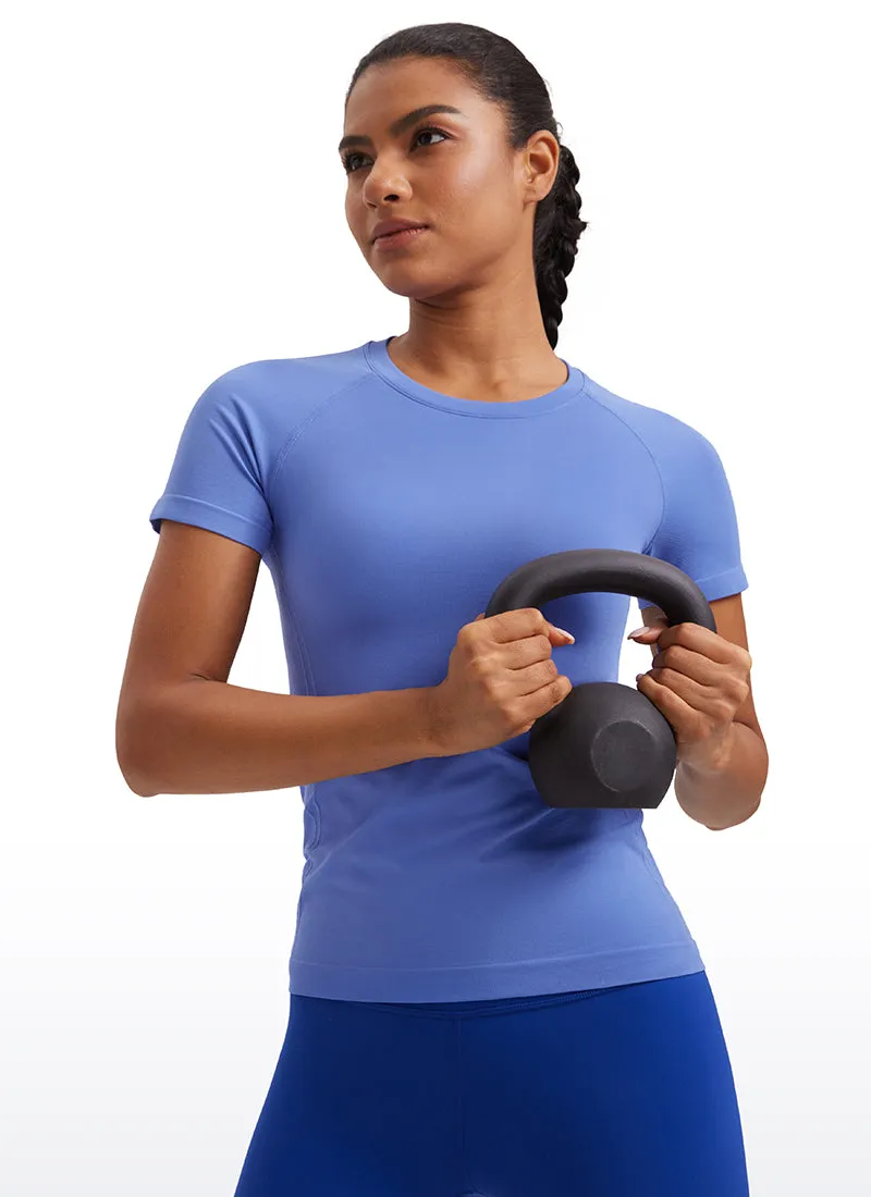 Seamless Hip-Length Short Sleeves