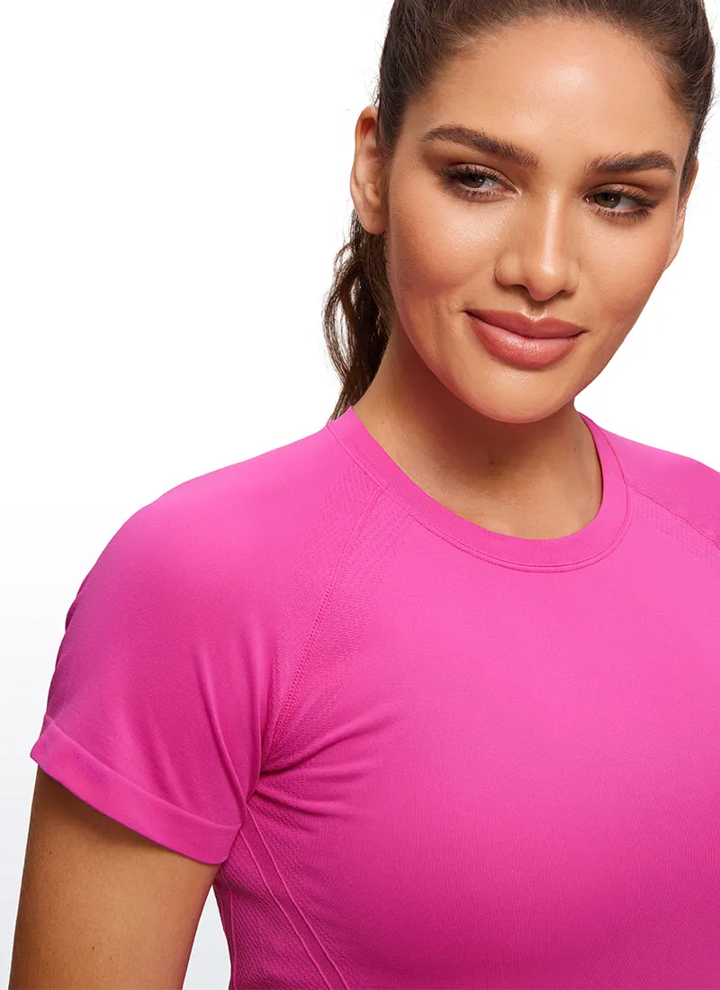 Seamless Hip-Length Short Sleeves