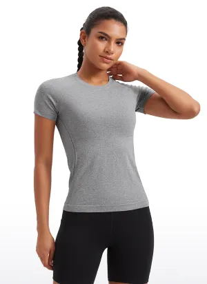 Seamless Hip-Length Short Sleeves