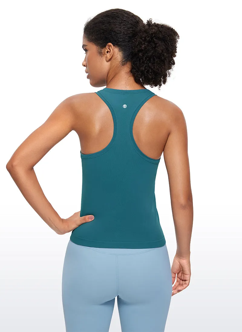 Seamless Scroop Neck Racerback Tanks