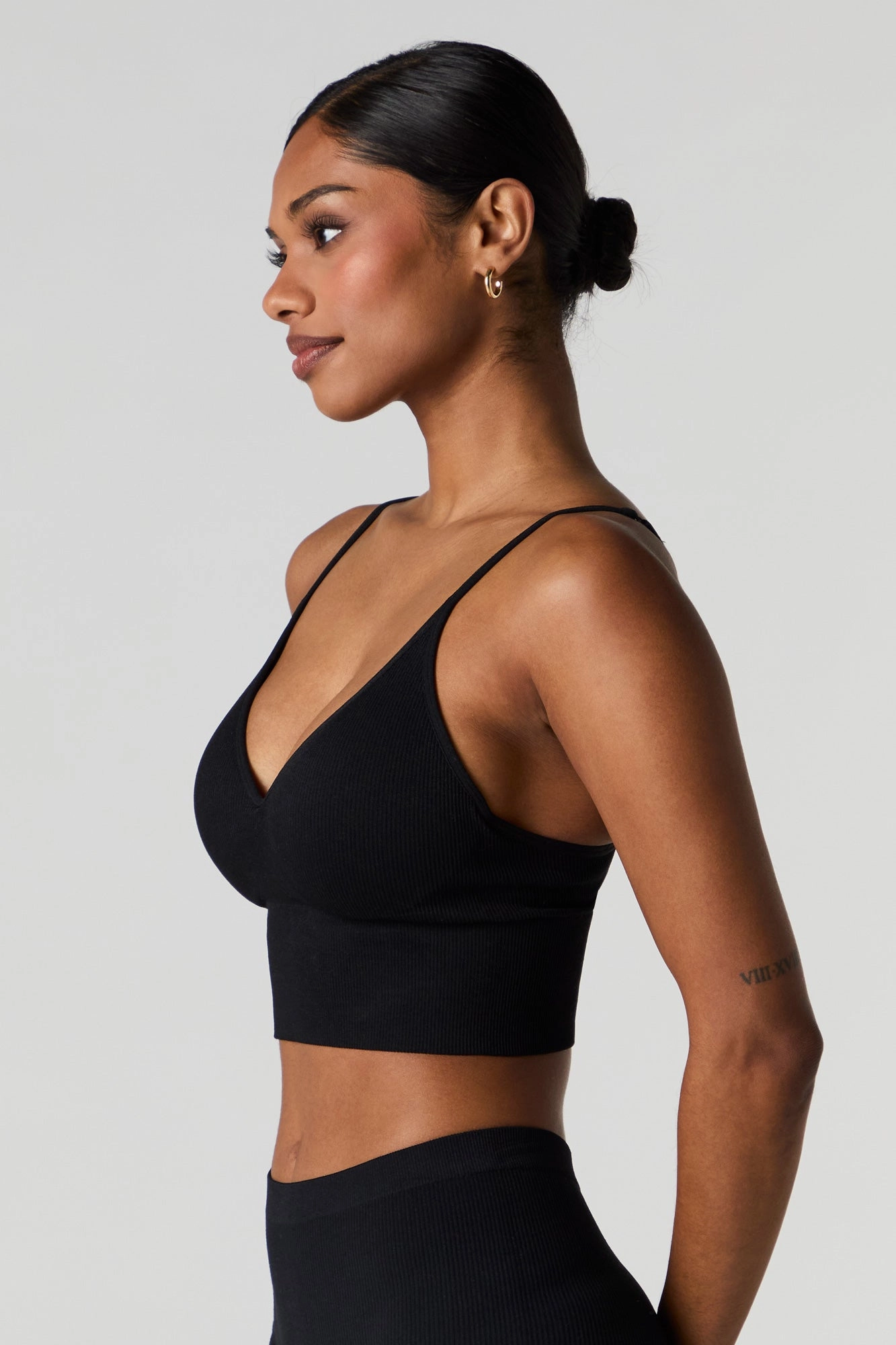 Seamless Ribbed Padded Bralette