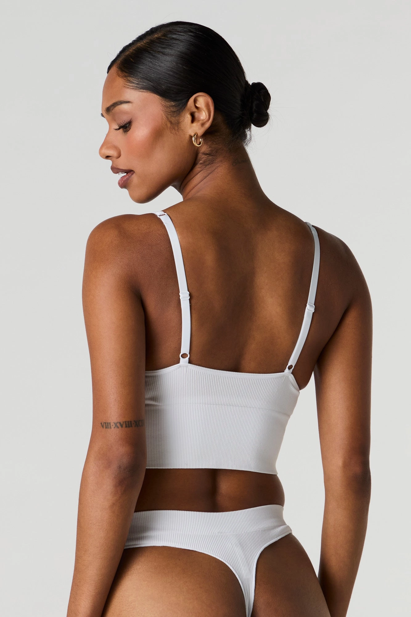 Seamless Ribbed Padded Bralette