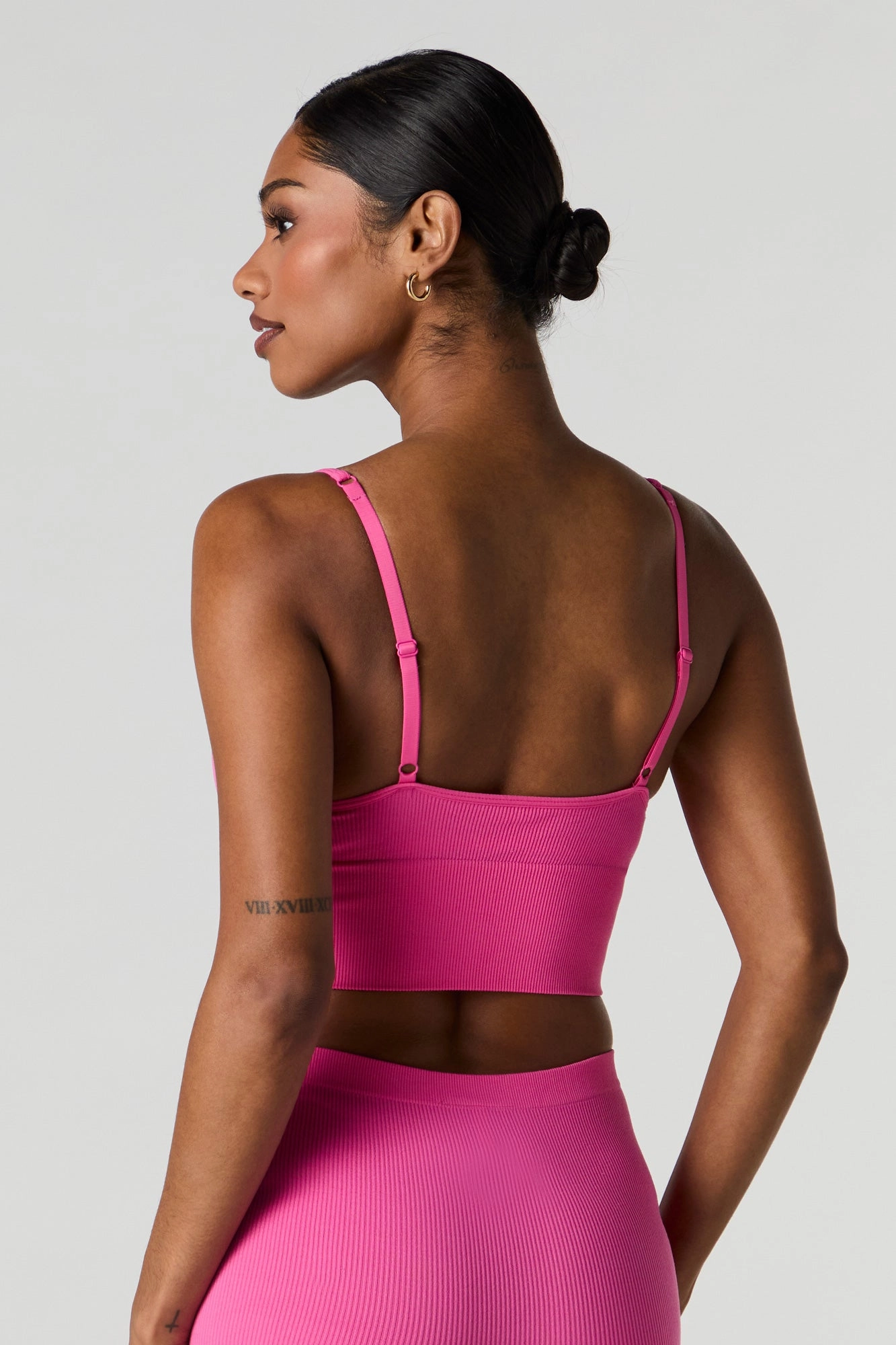 Seamless Ribbed Padded Bralette