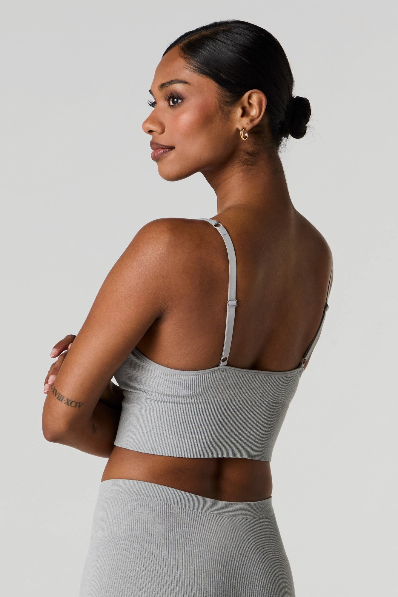 Seamless Ribbed Padded Bralette
