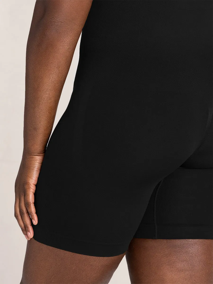 Shapermint Essentials All Day Every Day Scoop Neck Mid-Thigh Bodysuit SB