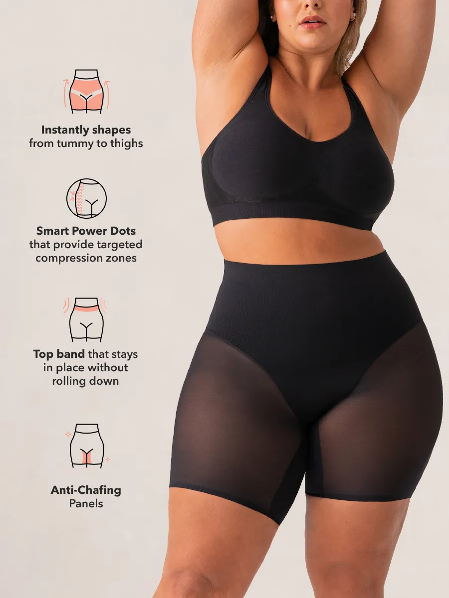Shapermint Essentials Everyday Empower Mesh Shaper Shorts