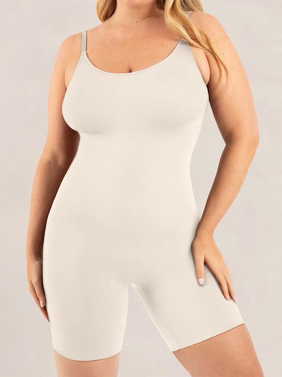 Shapermint Essentials Mid-Thigh Bodysuit