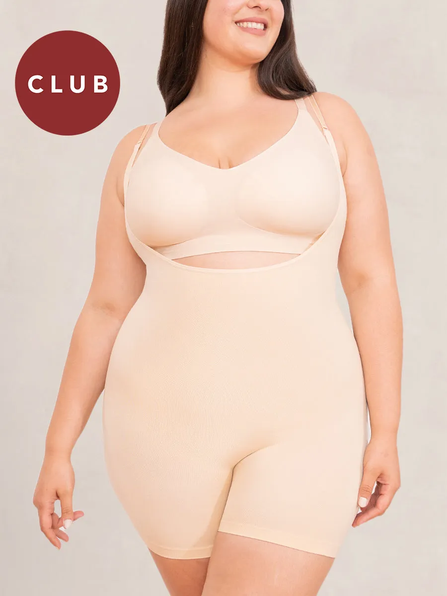 Shapermint Essentials Open Bust Bodysuit Shaper Short