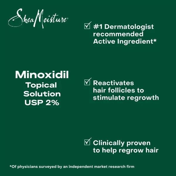 Shea Moisture Minoxidil 2% Hair Treatment Solution - 2 fl oz