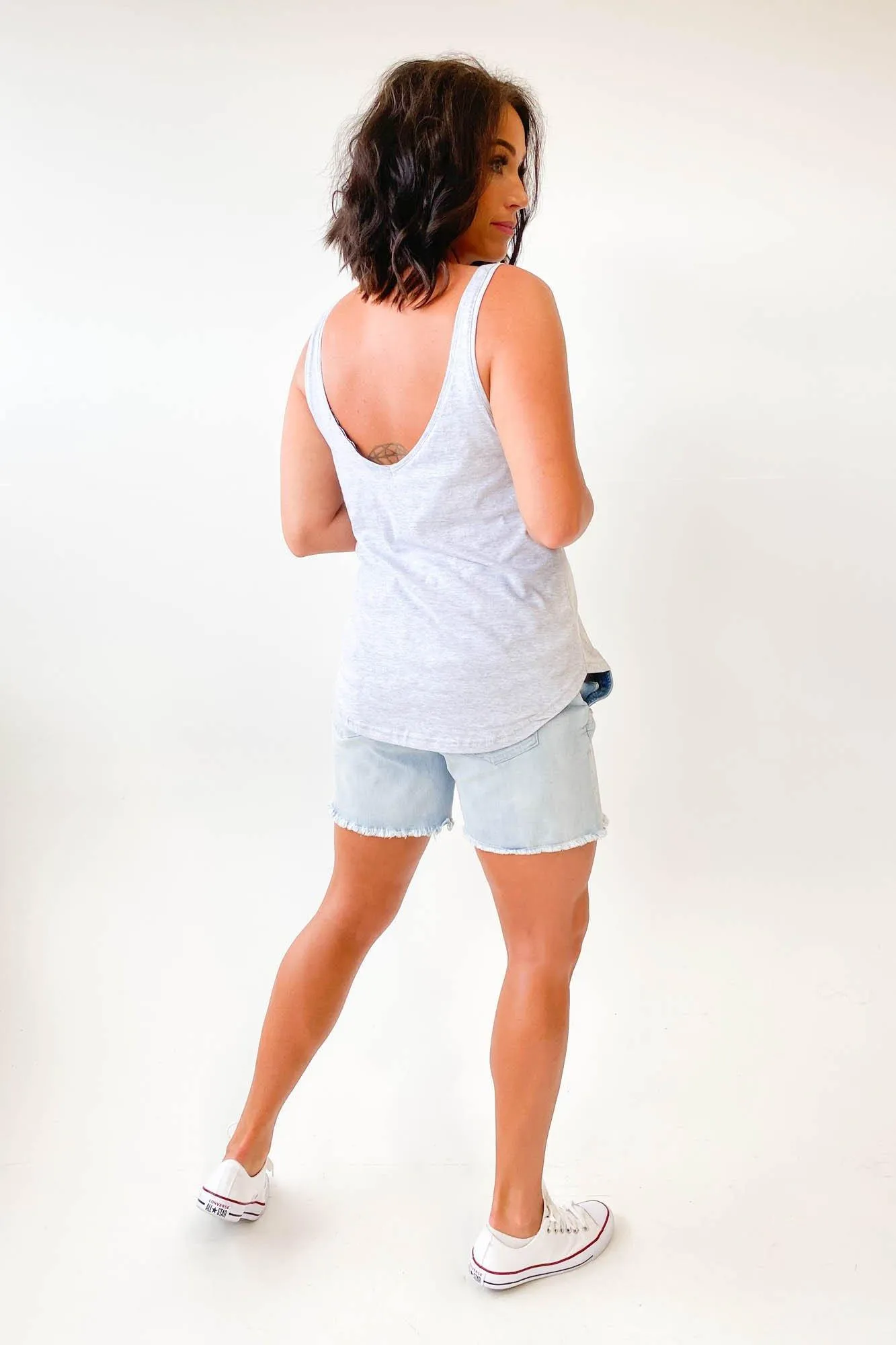 Silent Theory Ricky Tank Grey Marle