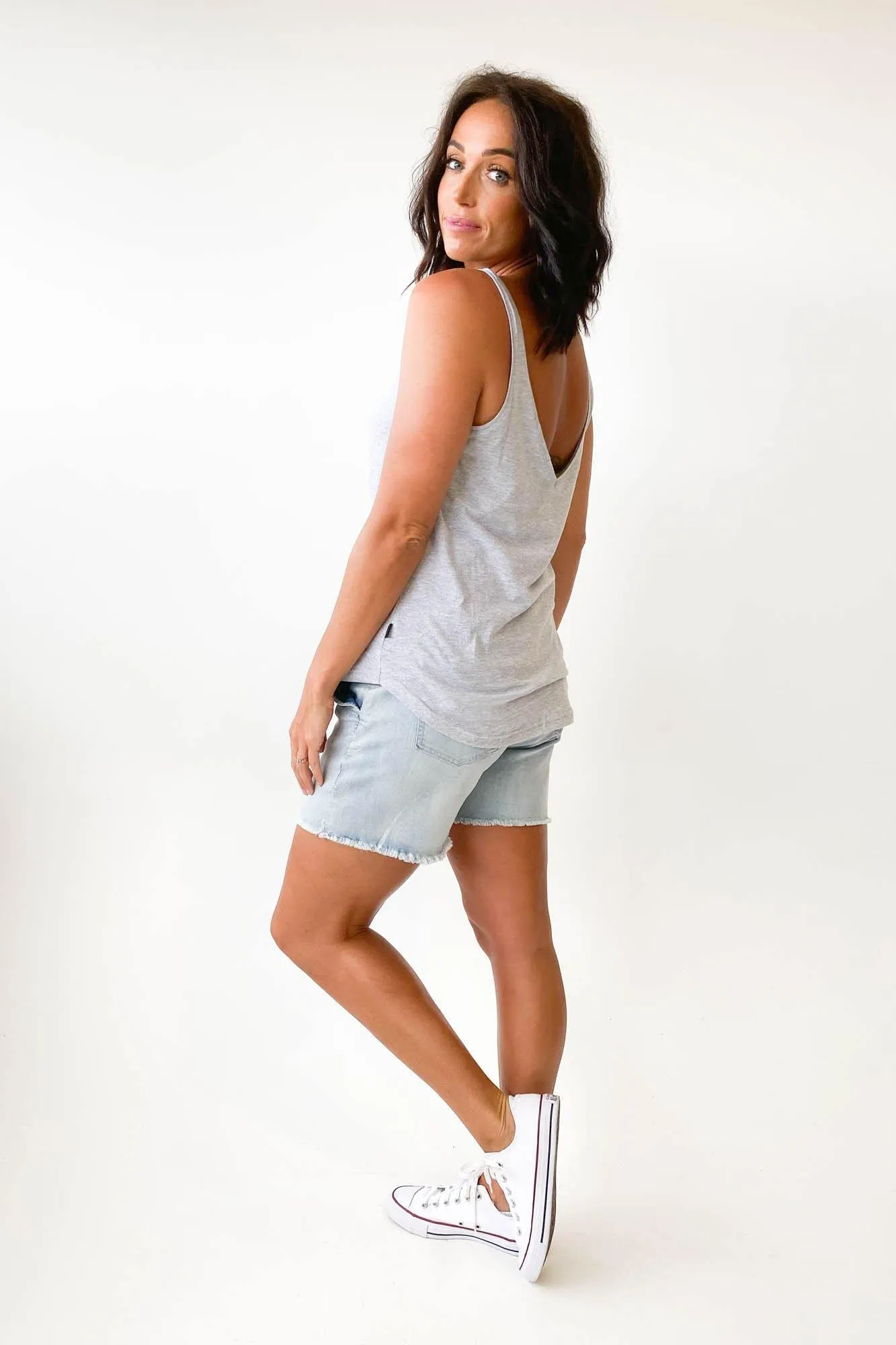 Silent Theory Ricky Tank Grey Marle
