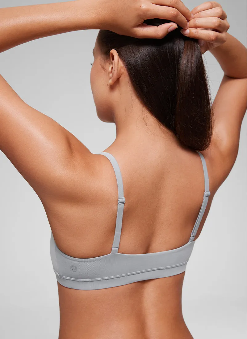 Softhold Double Lined Scoop Neck Bralettes Adjustable