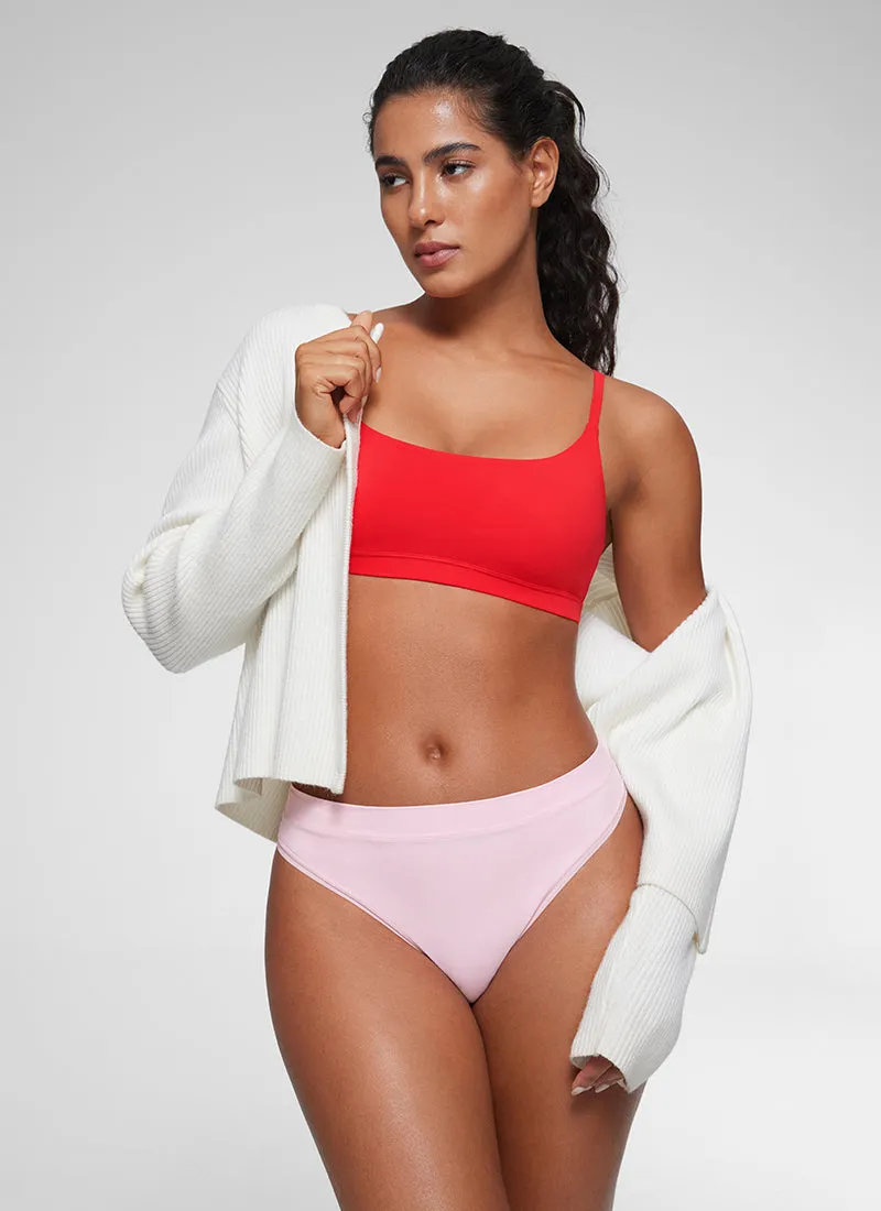 Softhold Double Lined Scoop Neck Bralettes Adjustable