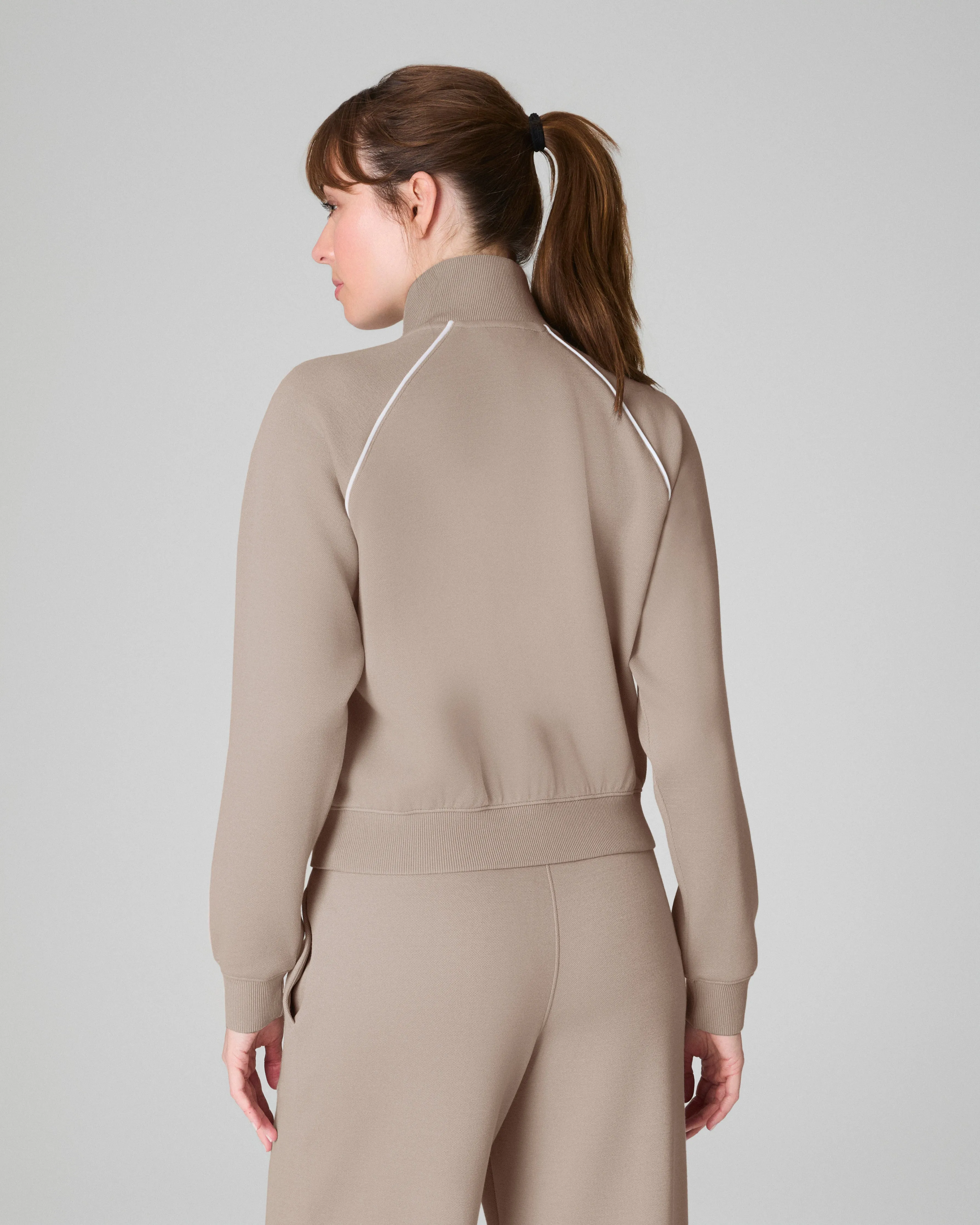 SPANX® AirEssentials Pique Full Zip Track Jacket