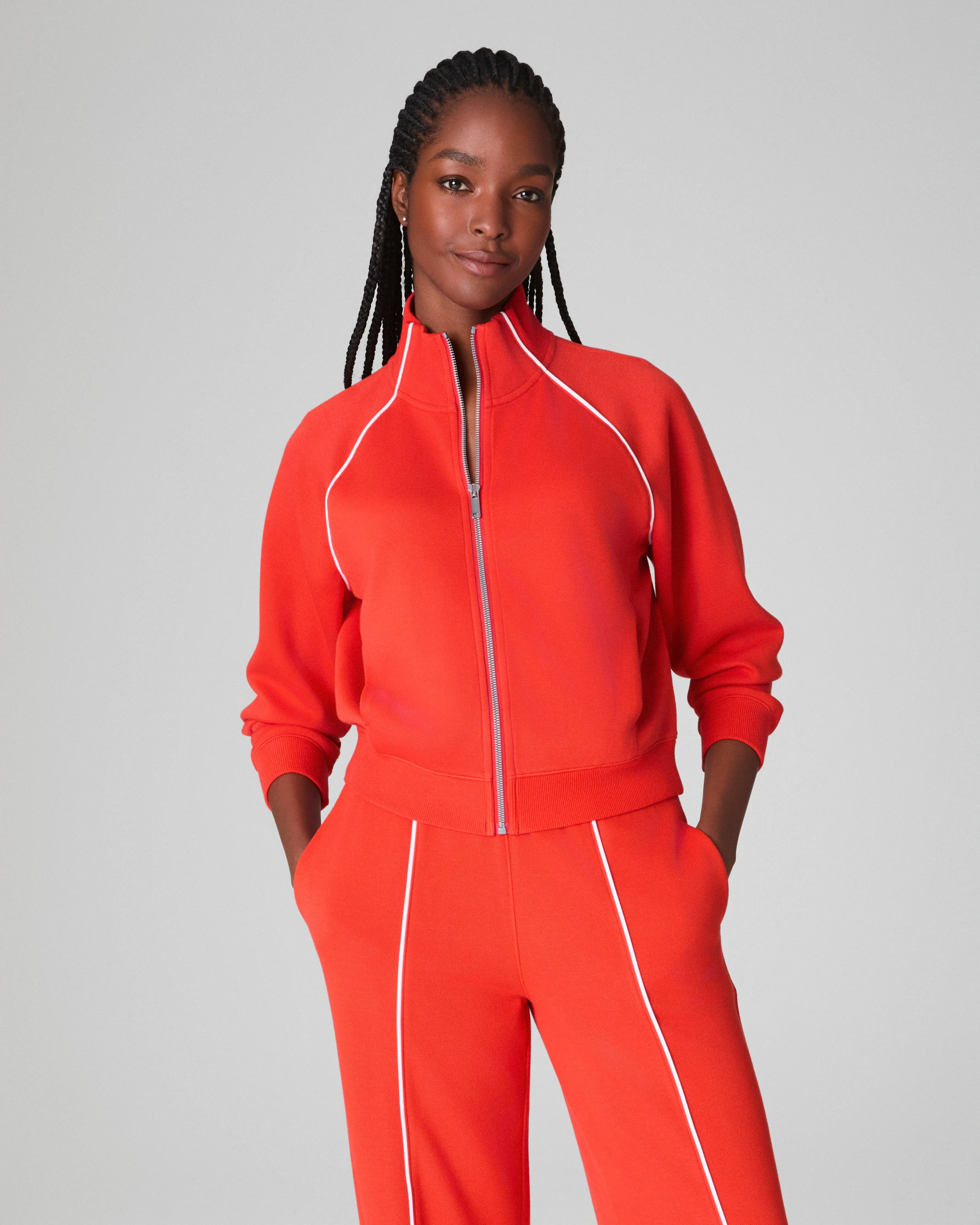 SPANX® AirEssentials Pique Full Zip Track Jacket